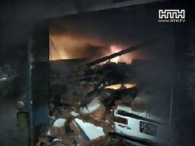 Бывший милиционер отправил в небо с фейерверками 12 гаражей