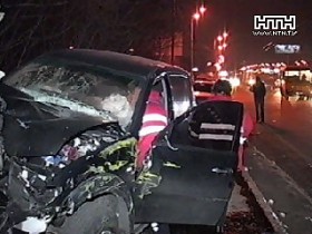 Джип &laquo;Мицубиши&raquo; влетел в столб. Погиб водитель