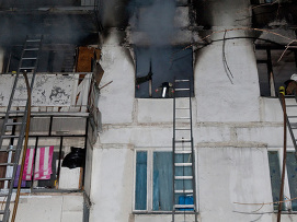В столице горела хрущовка, один человек погиб