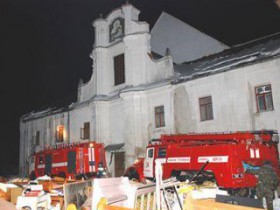 На Львовщине горел старинный храм