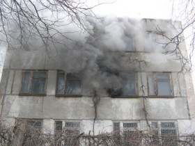 В Мелитополе произошел крупный пожар в институте садоводства