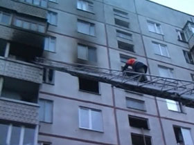 В Харькове окурок стал причиной пожара в многоэтажке