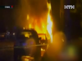 В Америці дріт під напругою впав на автівки, спровокувавши пожежу