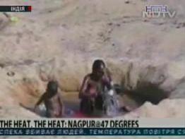 В Индии от жары умерло около сотни человек