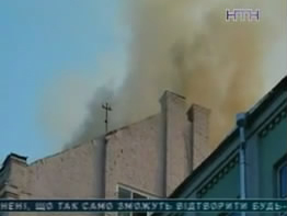 В Києві поблизу Олімпійського стадіону сталася пожежа