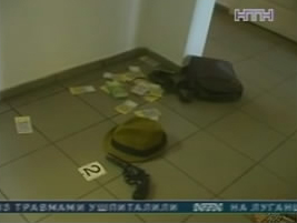 В Киеве охранник банка дал отпор грабителю