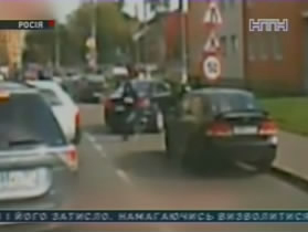 Вооруженное нападение на светофоре в Москве