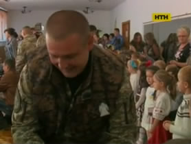 В Виннице воины поблагодарили малышей за ангелов-хранителей