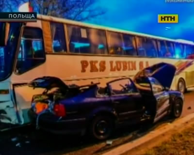 Смертельная авария из-за тумана в Польше