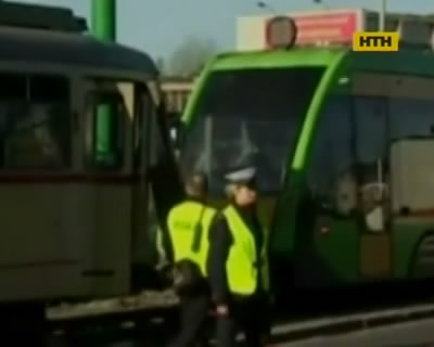 Массовое ДТП с участием трамваев в Польше
