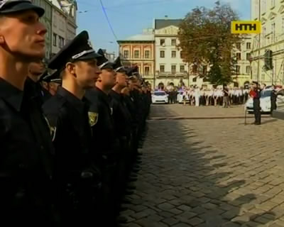 Первое патрулирование львовских полицейских