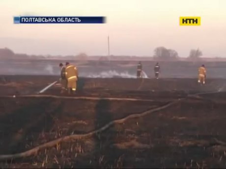 На Полтавщині тліє 170 гектарів торфовищ