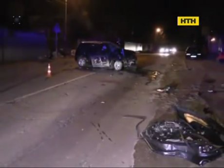 На Киевщине пьяный водитель развозил друзей с гулянки, но неудачно