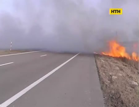 На Волыни горящие торфяники парализовали движение