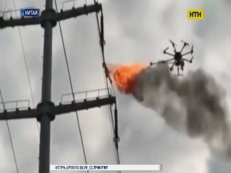 Уникальный дрон стал помощником китайских коммунальщиков