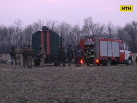 В Донецкой области военный вертолет разбился из-за столкновения с линией электропередач