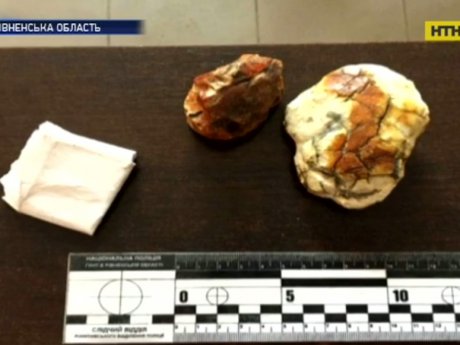 На Ровенщине правоохранители изъяли более 50 килограммов янтаря, пистолет и наркотики
