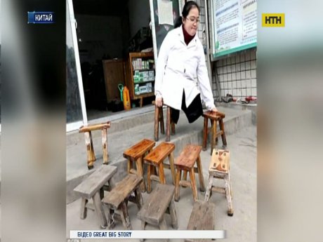 В Китае женщина без ног работает сельским врачом