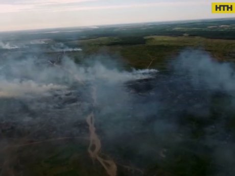 На Дніпропетровщині другу добу гасять пожежу на військовому полігоні