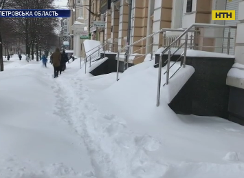 Двухмесячная норма снега выпала в Днепропетровской области