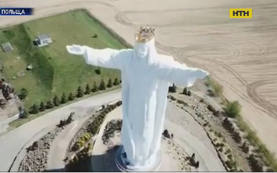 В Польше статуя Иисуса Христа начала раздавать Интернет