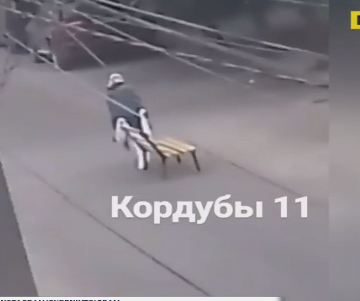 У самому центрі Чернівців бабуся поцупила лавку