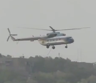Вертолет совершил аварийную посадку во время тушения пожара на Харьковщине