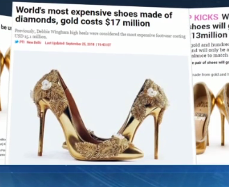У Дубаї виставили на продаж туфлі за 17 мільйонів доларів