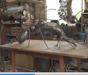 Мужчина из Херсона создает скульптуры из металлолома