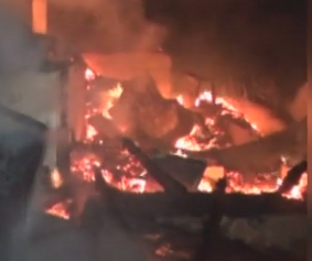 На Прикарпатье дотла сгорел отель, погиб человек