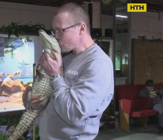 Единственная в Украине путешествующая крокодиловая ферма приехала в Винницу