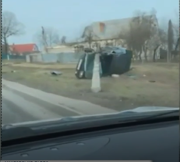 В Виннице пьяный студент снес 4 столба на своем авто