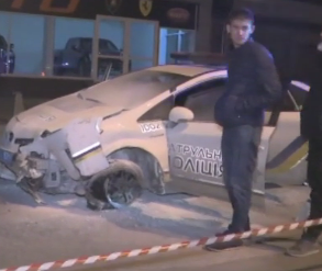 В Киеве выпивший мужчина похитил полицейский автомобиль