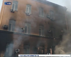 В центре Киева горели складские помещения