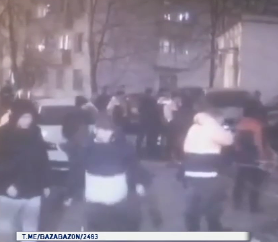 В элитном районе Москвы дворники устроили массовую драку