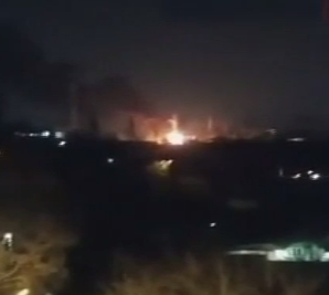 В Запорожье произошел пожар на электрической подстанции