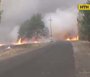 Шестые сутки подряд на Луганщине тушат масштабные пожары