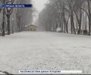 Снег и морозы пришли в Украину