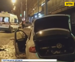 Рядом с Софийской площадью внедорожник протаранил Audi