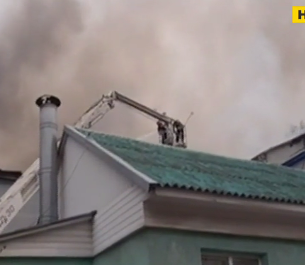 В Виннице загорелась крыша офисного помещения, есть погибшие