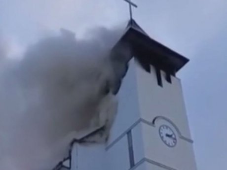 В Брюховичах возле Львова произошел пожар в костеле