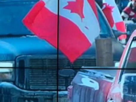 В Оттаве, Канада, ввели режим чрезвычайного положения из-за масштабных протестов дальнобойщиков